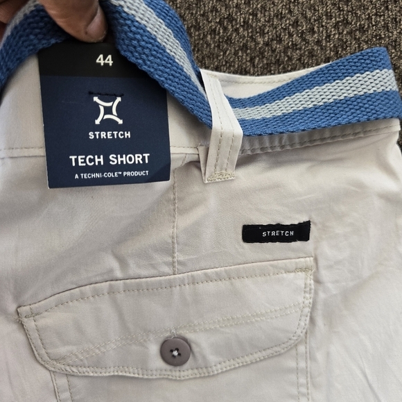 $79 Kenneth Cole NWT Tech Cargo Shorts Mens Sz 44 Belted Pockets Outdoor - Picture 11 of 14